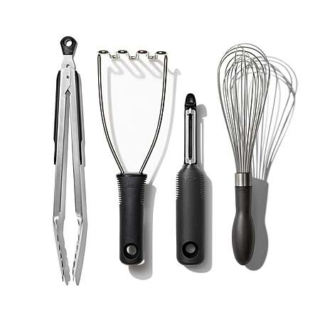 4-Pc OXO Good Grips Stainless Steel Essential Kitchen Tool Set $20 + Free S&H on $49+