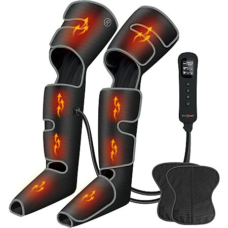 SHINE WELL Air Compression Leg Massager w/ Heat $65 + Free S&H