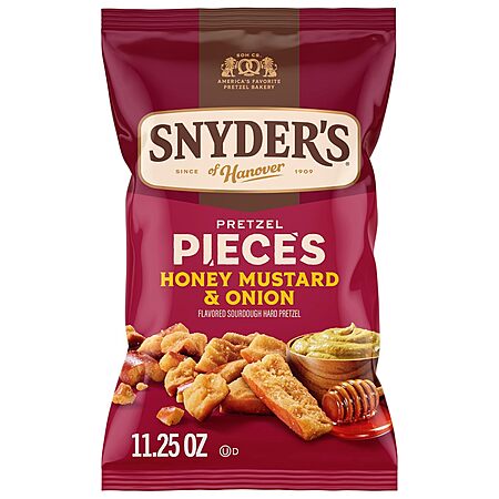 11.25-Oz Snyder's of Hanover Pretzel Pieces (Honey Mustard & Onion) $2.90