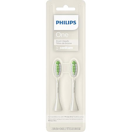 [SnS, AC] $4.40* | 2-Count Philips One by Sonicare Brush Heads (White) at Amazon