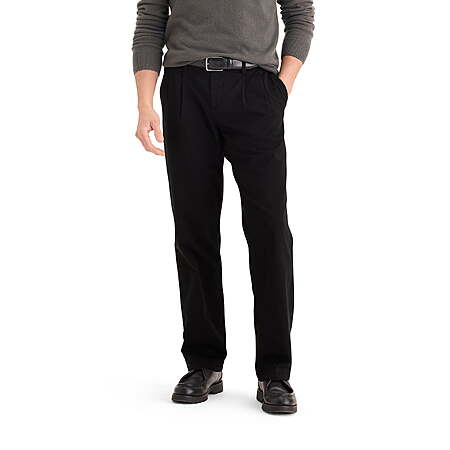 Dockers Men's Straight Fit Pleated Chino Pants (Various Colors / Sizes) from