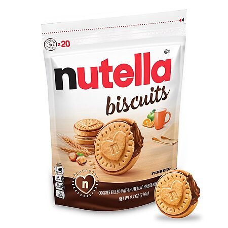 Select Accounts: 9.7-Oz Nutella Biscuits Cookies $3.35 & More w/ S&S