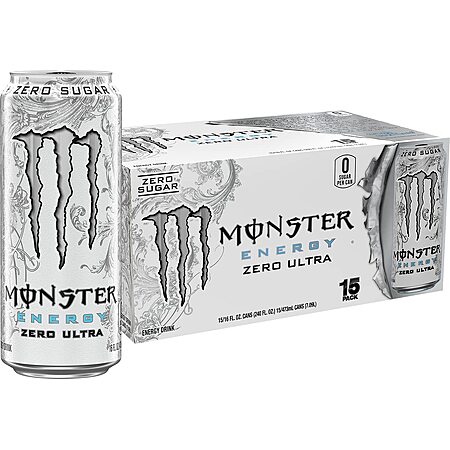Select Accounts: 15-Ct 16-Oz Monster Sugar Free Energy Drink (Various) from $17.55 & More w/ S&S