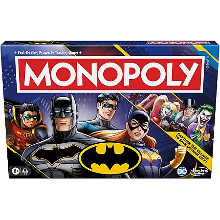 Prime Members: Hasbro Gaming Monopoly DC Batman Edition Board Game $11.50 + Free S&H