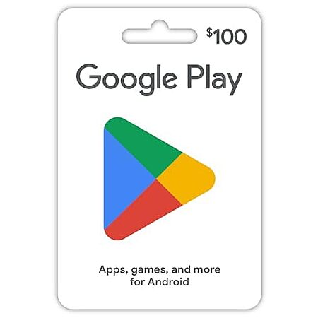 Prime Members: $100 Google Play Gift Card (Physical) + $10 Amazon Promo Credit $100 + Free S&H