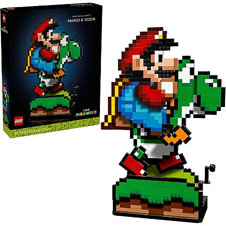 Prime Members: 1215-Pc LEGO Super Mario World: Mario & Yoshi Building Set $90 + Free S&H