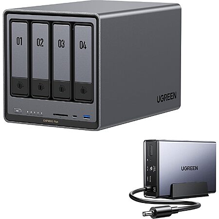4-Bay UGREEN DXP4800 Plus NAS + 12000mAh NAS UPS US3000 Battery Backup $526.65 + Free S&H