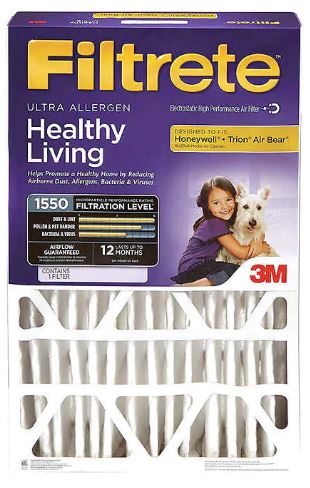 3M Ultra Allergen Reduction Deep Pleat 4" Filter, 2-pack for $39.99 Costco Members