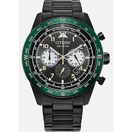 (Refurbished) Citizen 43mm Men's Sport Chronograph Calendar Eco-Drive Black Watch $157.50 + Free S&H
