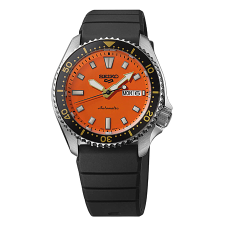Seiko 5 Sports SKX Collection Automatic Watch - Black/Orange Model: SRPL89 $247