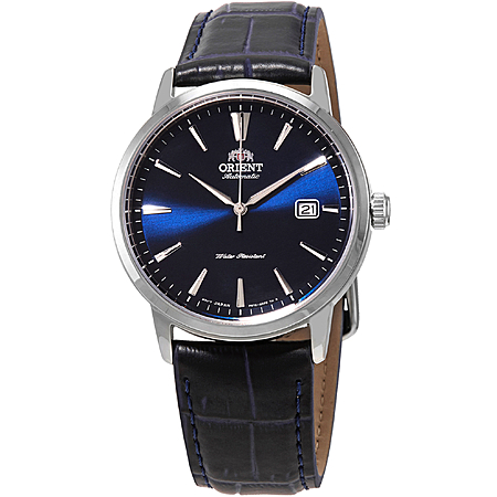 42mm Orient Men's SS Automatic Watch w/ Blue Dial & Leather Strap $149 + Free S&H