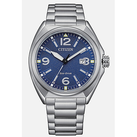 REFURBISHED Citizen Men's Sport Military Date Eco-Drive Silver Watch 40MM AW1571-76L