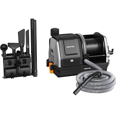 Giraffe Tools Wet Dry Vacuum Cleaner with 30FT Retractable Hose Wall mount 1200W