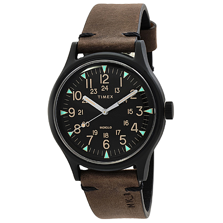 40mm Indiglo by Timex MK1 Black Dial Men's Stainless Steel Watch $38.25 + Free S&H