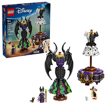 LEGO Disney Villains Maleficent’s and Cruella De Vil’s Dresses Kids Toy Deal at Amazon – $33.57 at Amazon (Was