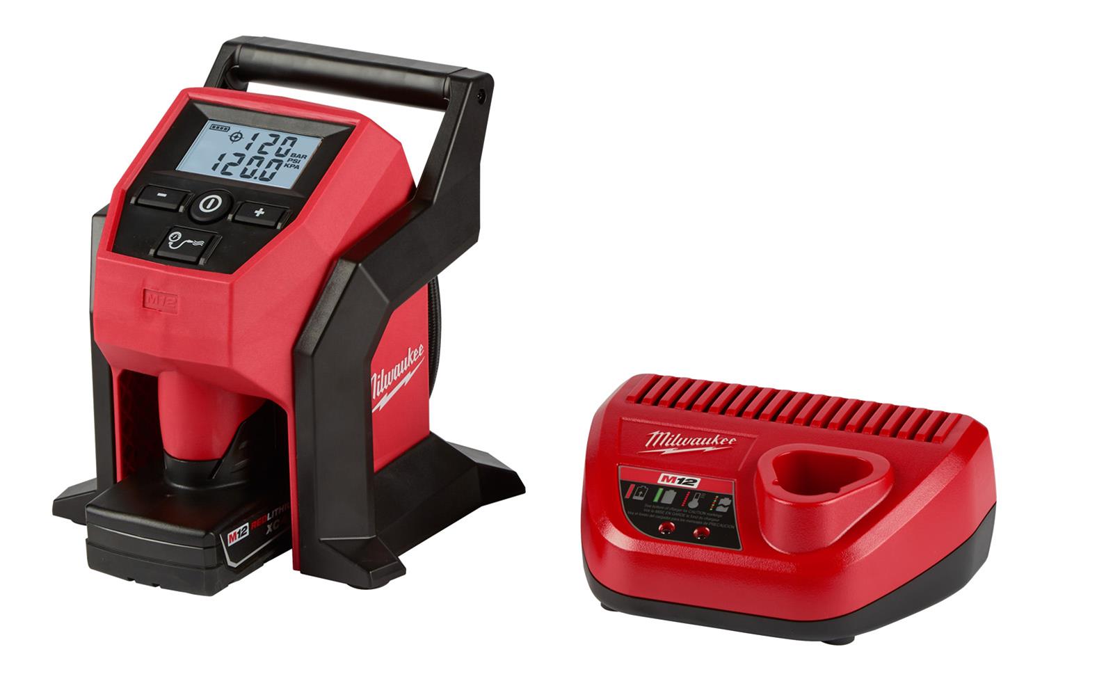Milwaukee M12 Inflator kit including large 4ah XC battery and charger - $99 shipped