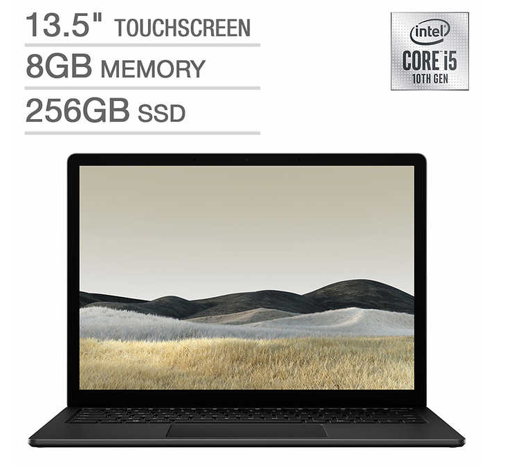 Microsoft Surface Laptop 3 - 13.5&quot;/i5/8GB/256GB - Black for $899.99. (Costco Membership Required)