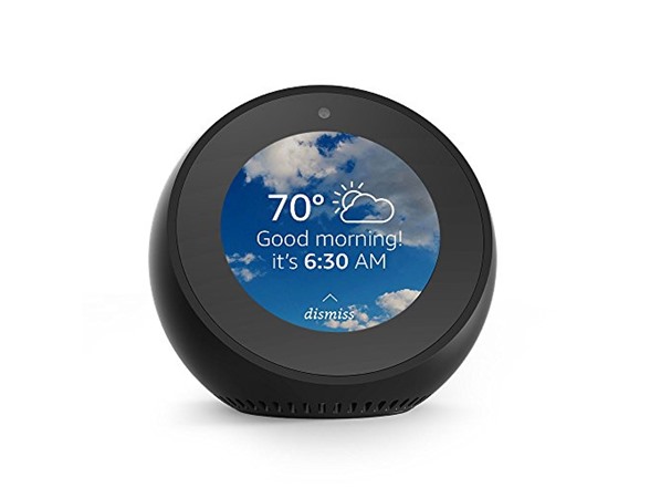 Amazon Echo Spot - Smart Alarm Clock with Alexa - Black $49.99
