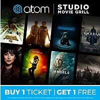 Groupon movie studio grill hot sale