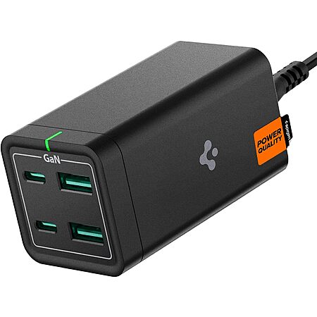 Spigen 4-Port GaN III USB-C / USB-A Charging Station, up to 65W $8
