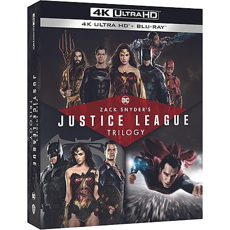 Zack Snyder's Justice League Trilogy (4K Ultra HD + Blu-ray) $27 