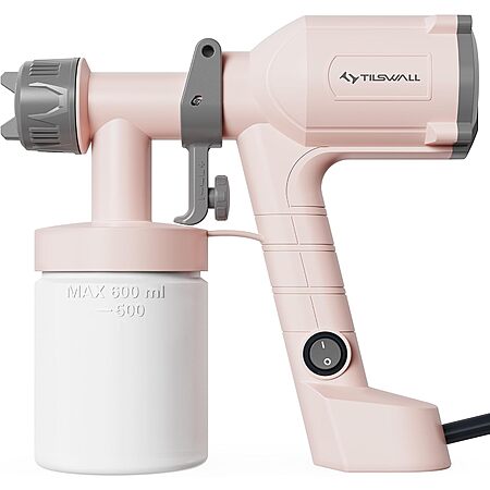 Tilswall HVLP Ultra-Light Corded Electric Paint Sprayer w/ 20oz Detachable Cup $18 + Free Shipping