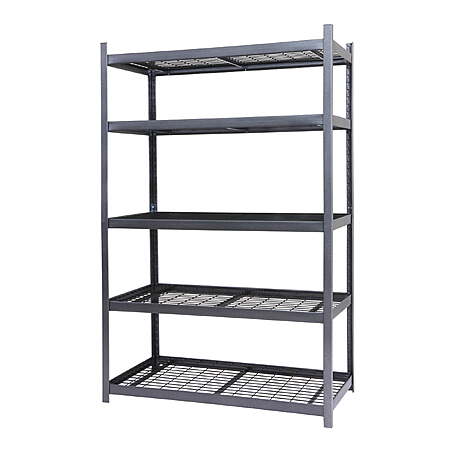 Open Box: RUGGED RACK Boltless Wire Shelving Rack (48" x 24" x 72") $47 + Free S&H