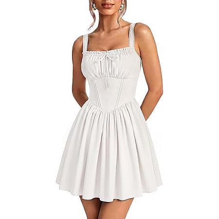 Scarlet Darkness Mini Corset Adjustable Strap Sundress w/ Pockets from $15.10