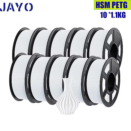 10-Pk 1.1KG JAYO High Speed Matte 1.75mm PETG 3D Printer Filament (Various) from $76.75 + Free S&H