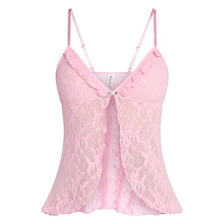 No Boundaries Women's Lace Flyaway Cami Top (3 Colors)