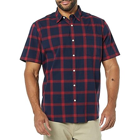 Amazon Essentials Men's Short Sleeve Dress Shirts (Select Sizes) from
