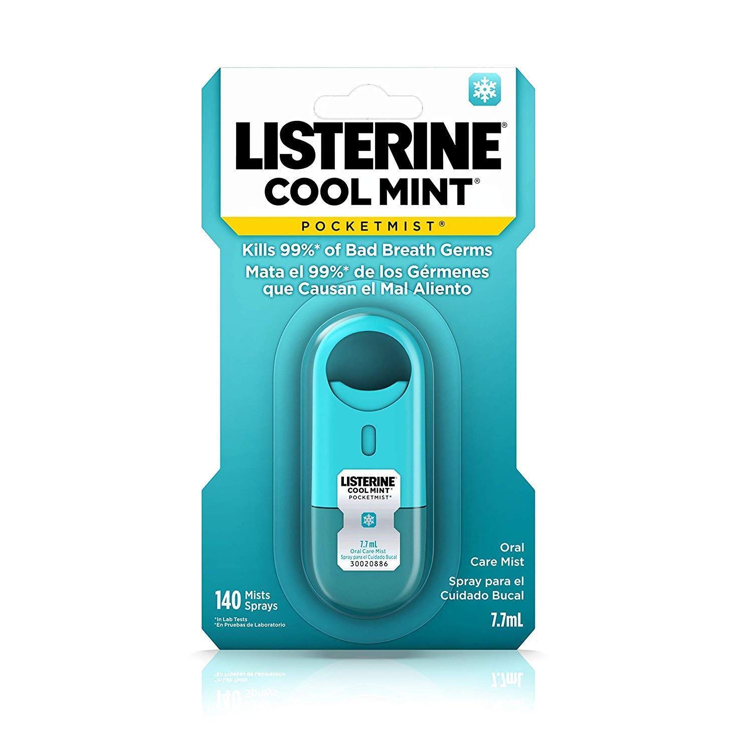 Listerine Pocket Mist Cool Mint 7.7ml $1.75 w/ S&S