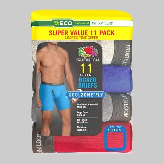 Fruit of the Loom Men's 5+6 (11 total) Super Value Pack Coolzone Boxer Briefs - Target in store - Clearance $7.49 (as low as $4.49) ymmv