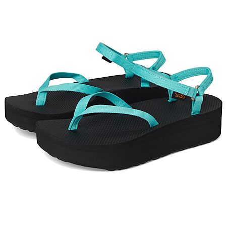Women's Teva Flatform Sandal Slim, Bright Teal/Black from $29.59-$49.99 + Free Shipping