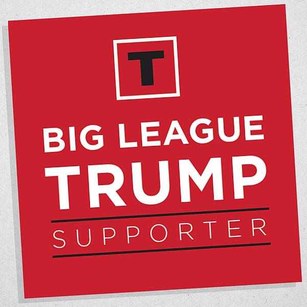 Free Big League Trump Supporter sticker