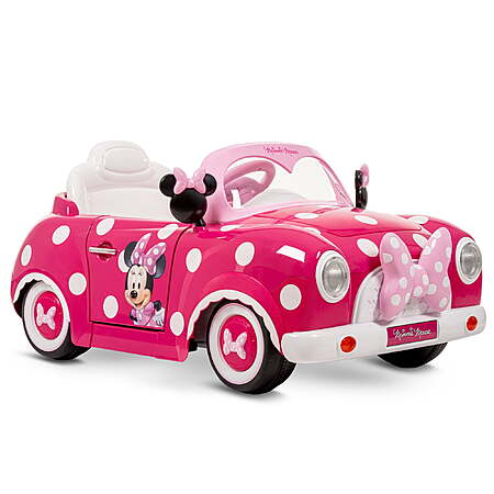 Huffy 6V Disney Minnie Mouse Convertible Ride-On Car with Remote Control, Ages 3-7, Kids, Pink $158
