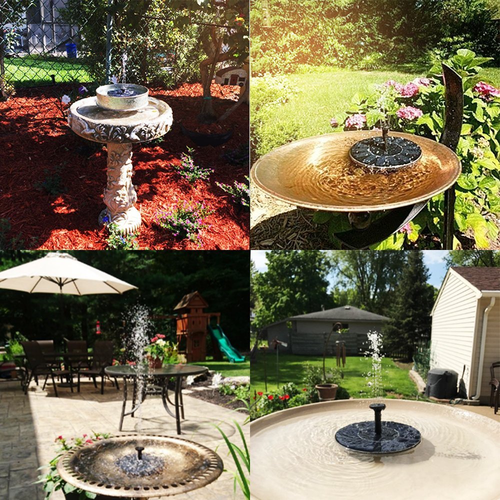 Solar Bird Bath Fountain Pump $9.98