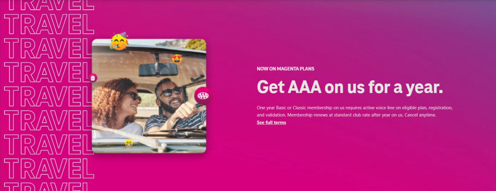 PSA AAA renewed T-Mobile promotion