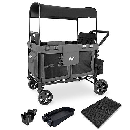 WONDERFOLD W4 OG Quad Wagon with Snack Tray 2 in 1 Cup Holder and All ...