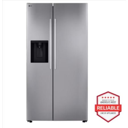 LG Partner Store: 27 cu. ft. Standard-Depth Side-by-Side Refrigerator $666 + Free Delivery & Installation