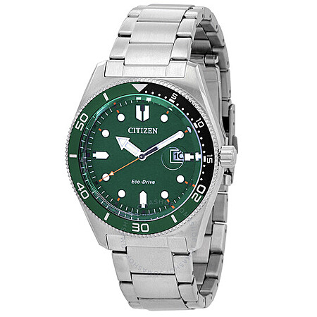 Citizen Marine Eco-Drive Green Dial Men's Watch AW1768-80X $136 at Jomashop