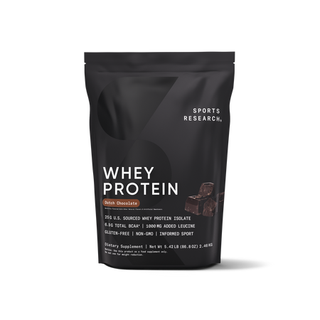 5.42-lb Sports Research Whey Protein Isolate Powder (Dutch Chocolate) $53.55 w/ S&S + Free S&H