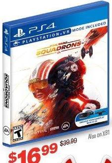 GameStop Black Friday: Star Wars Squadrons for PS4, PS4 VR, and Xbox One for $16.99