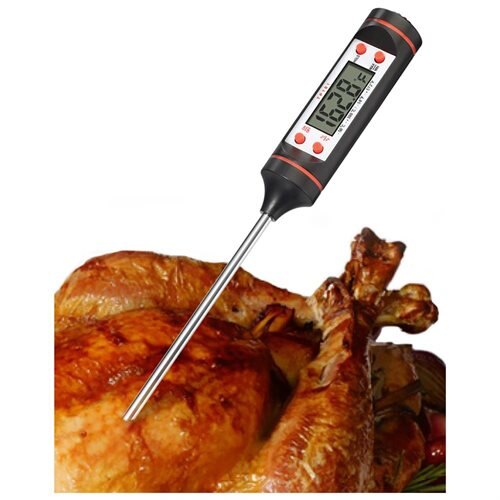 Fosmon Digital Cooking Instant Read Thermometer Probe Kitchen BBQ Grill Meat $4.71 + FS