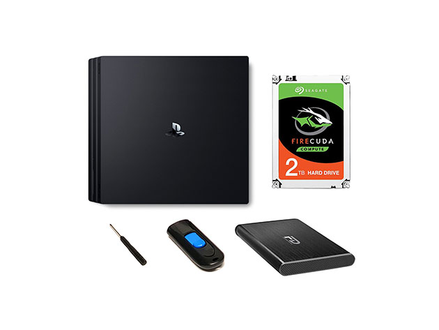 Fantom Drives PS4 Hard Drive Upgrade Kit with 2 TB Ultra Speed Seagate Firecuda Gaming SSHD $89.10