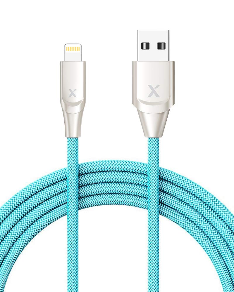 6' Xcentz Apple MFi Certified Nylon Braided Lightning Cable $6.99 + FSSS