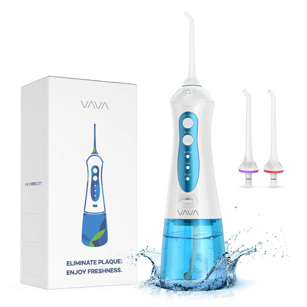 VAVA Cordless Portable and Rechargeable Water Dental Flosser (IPX7 Waterproof) for $22.99 + FSSS