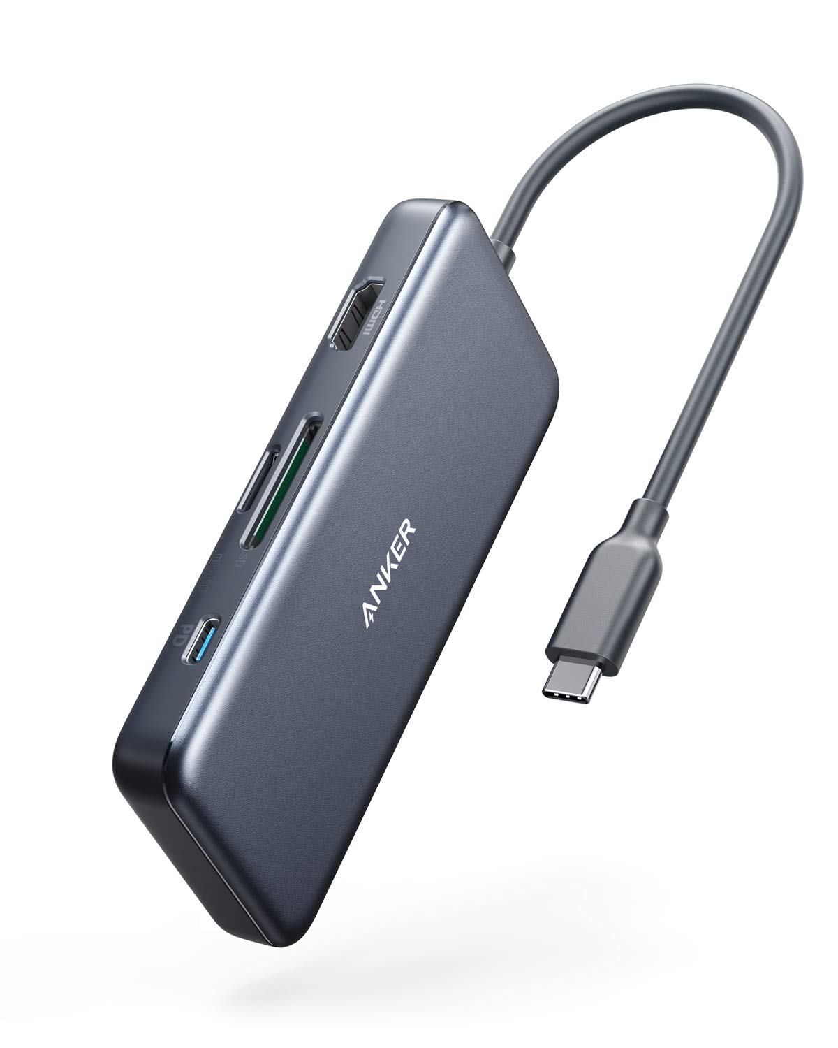 Anker 7-in-1 USB C Hub, with 4K HDMI, Power Delivery, USB C Data Port, 2 x USB 3.0 Ports, SD / TF Slots and More: Starting from $26.99