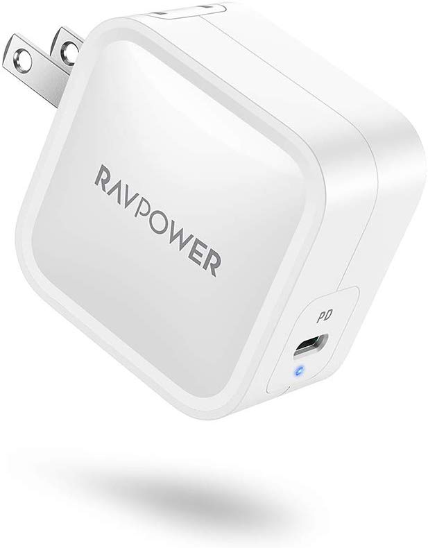RAVPower 61W Wall Charger PD 3.0 [GaN Tech] Type C Fast Charging Foldable Adapter $23.99 AC + FSSS