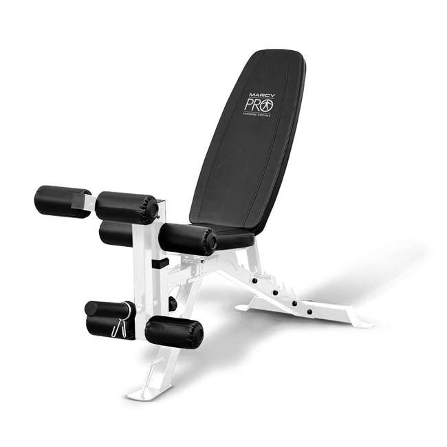 Marcy Powder Coated Steel Home Gym Multipurpose Adjustable Weight Bench, White $99.99 + FS